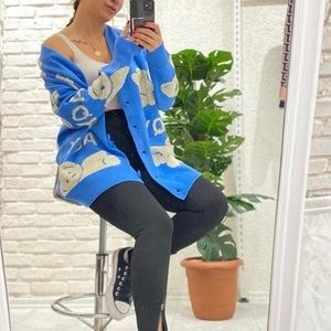 Women sweaters one size fits all in lava red, blue & black